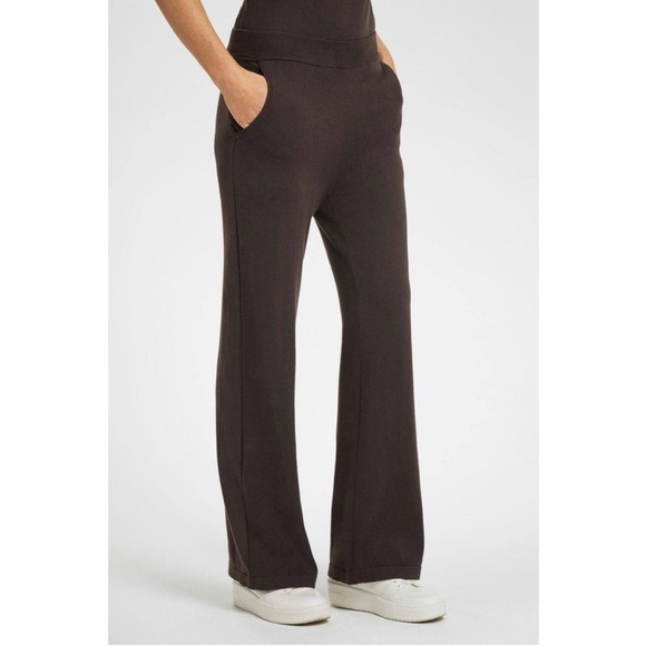 ANATOMIE Catalina Wide Leg Casual Pants in Espresso Brown S